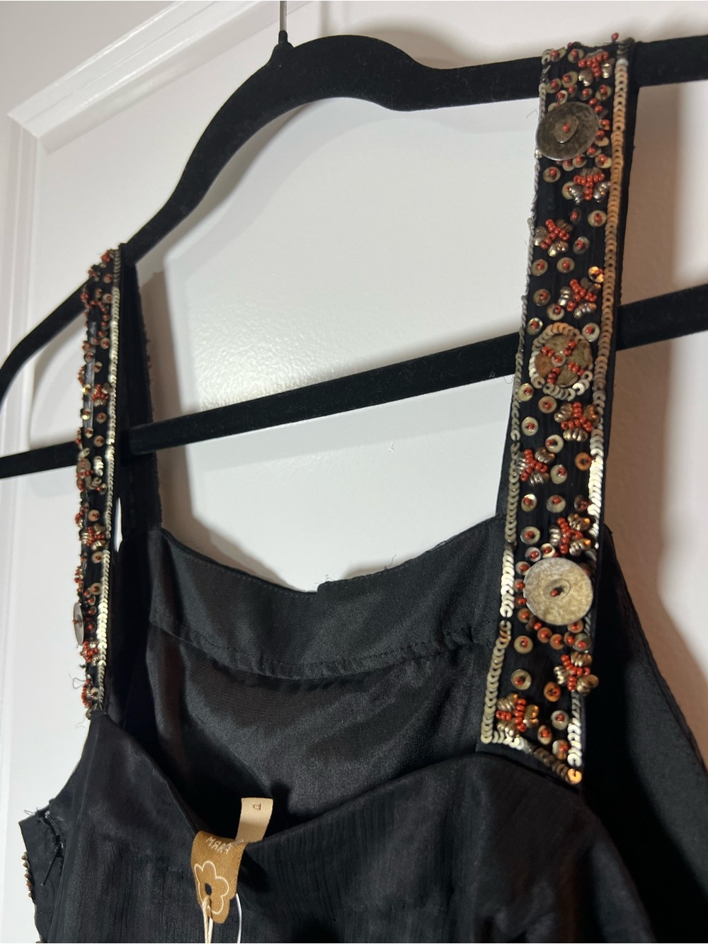 [FARM RIO] Black Sequin Embellished Evening Dress - Picture 4 of 12